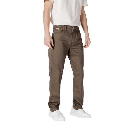 Calvin Klein Jeans Grüne Baumwollhose