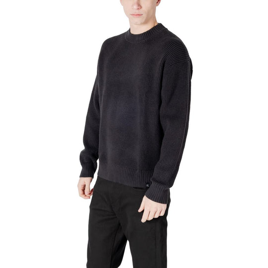 Calvin Klein Jeans Schwarzer Pullover aus Bio-Baumwolle