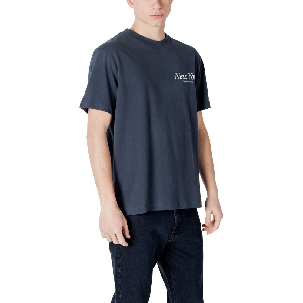 Calvin Klein Jeans T-Shirt aus blauer Baumwolle