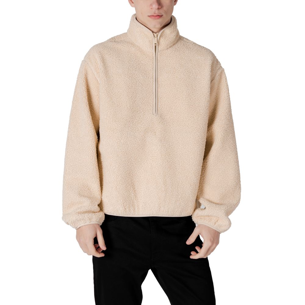 Calvin Klein Jeans Cremefarbene Jacke aus recyceltem Polyester