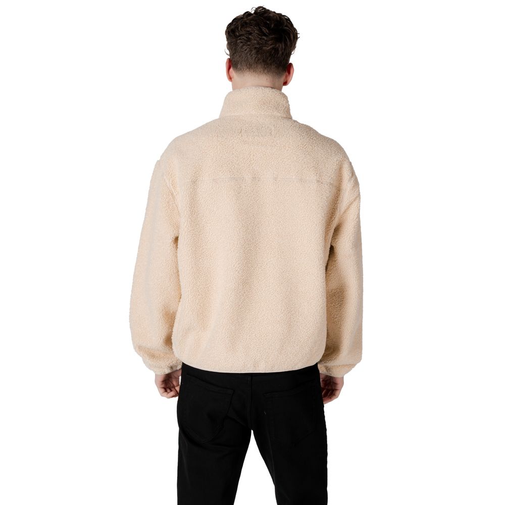 Calvin Klein Jeans Cremefarbene Jacke aus recyceltem Polyester
