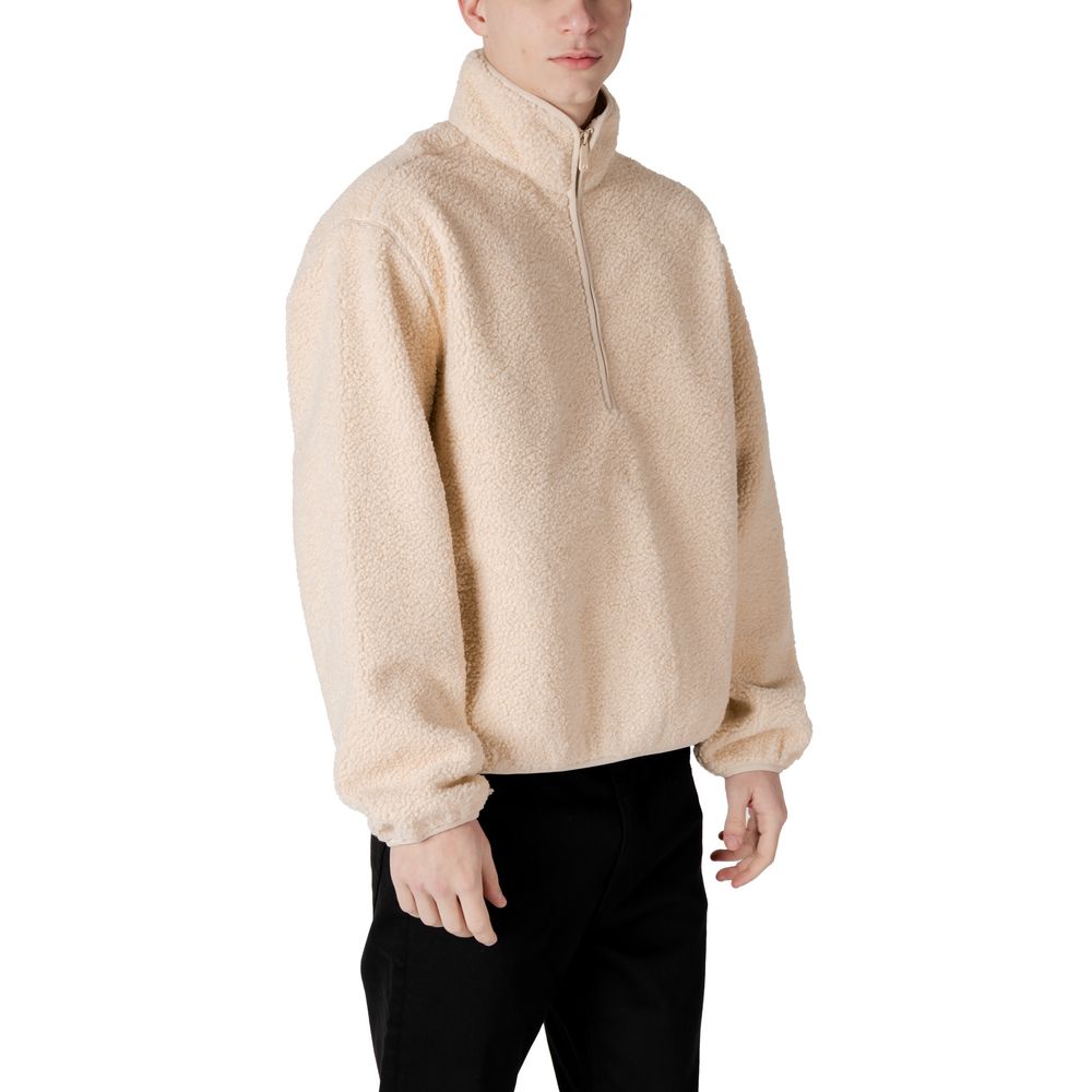 Calvin Klein Jeans Cremefarbene Jacke aus recyceltem Polyester
