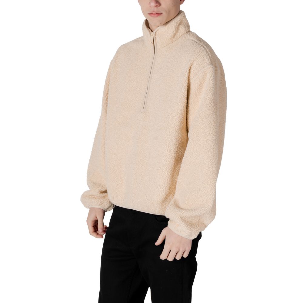 Calvin Klein Jeans Cremefarbene Jacke aus recyceltem Polyester