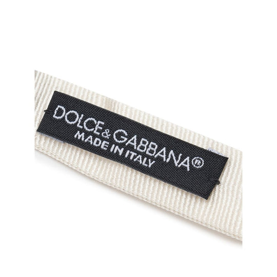Dolce & Gabbana Beige Seidenkrawatten & Schleifen
