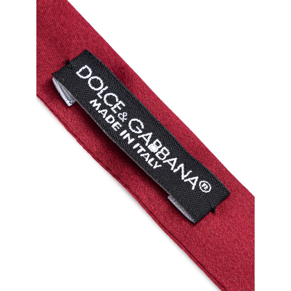 Dolce & Gabbana Rote Seidenkrawatten & Schleifen