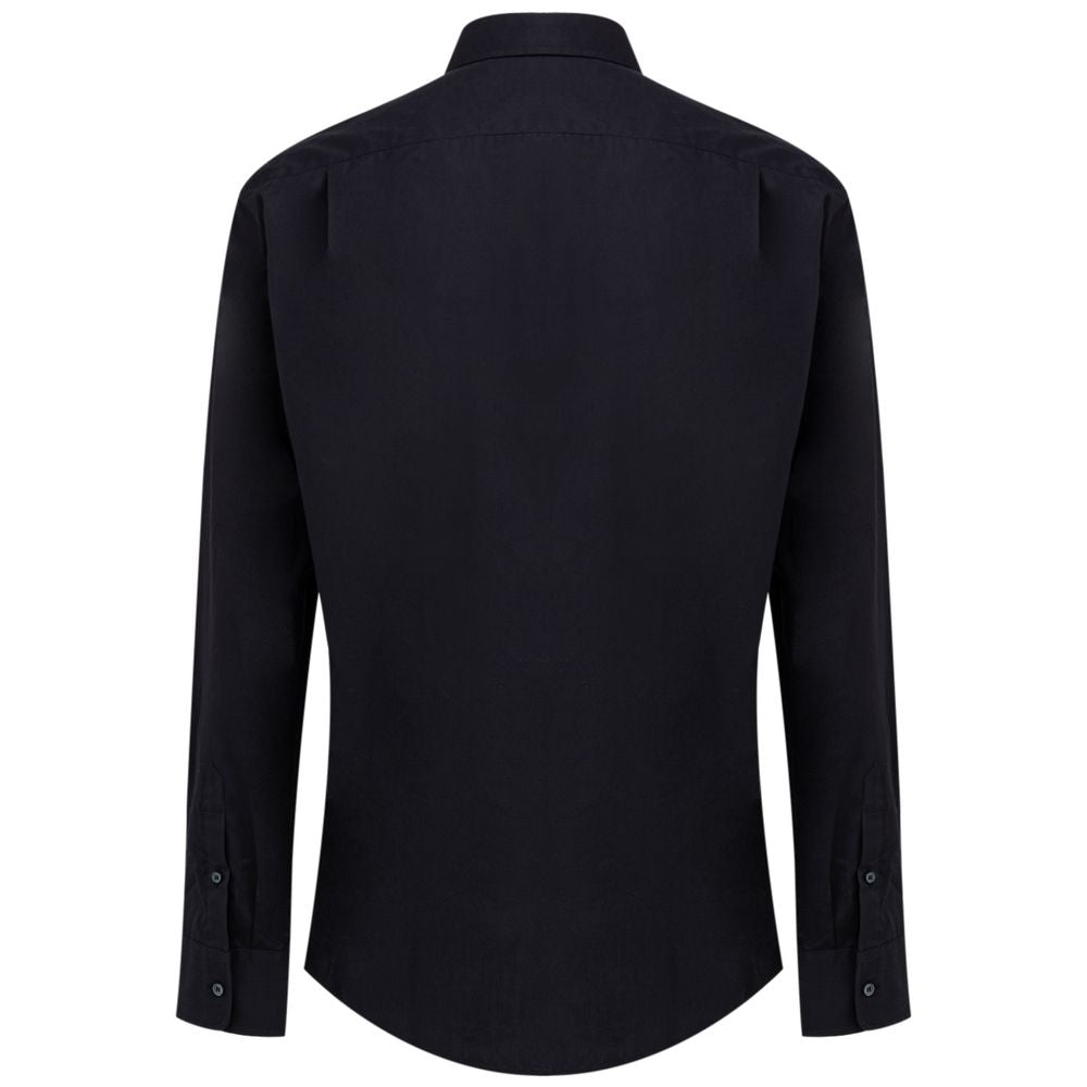 Dolce & Gabbana Marineblaues Baumwollhemd