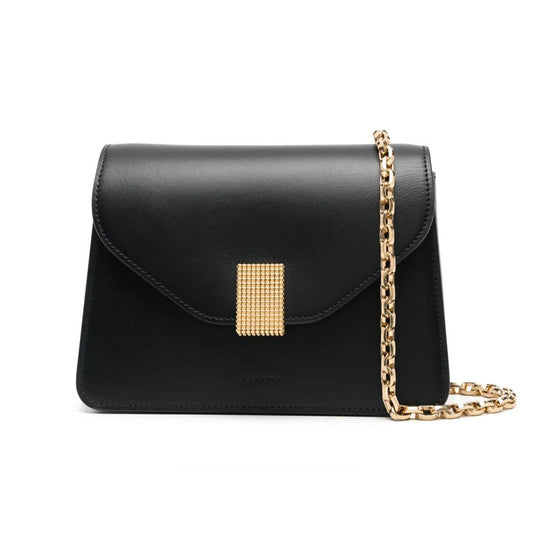 Lanvin Schwarze Lederhandtasche