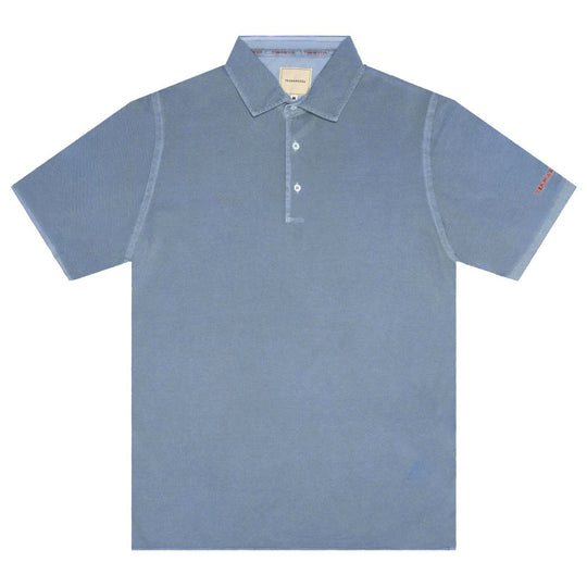 Tramarossa Hellblaues Baumwoll-Poloshirt für Männer