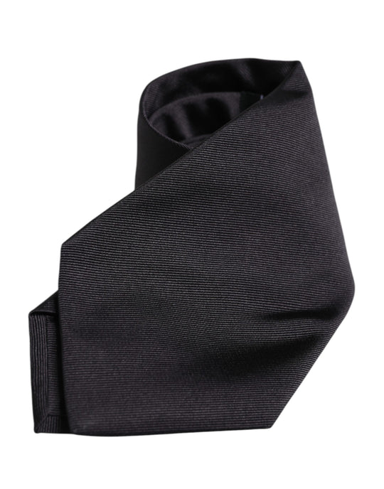 Dolce & Gabbana Schwarze Seidenkrawatte, verstellbar