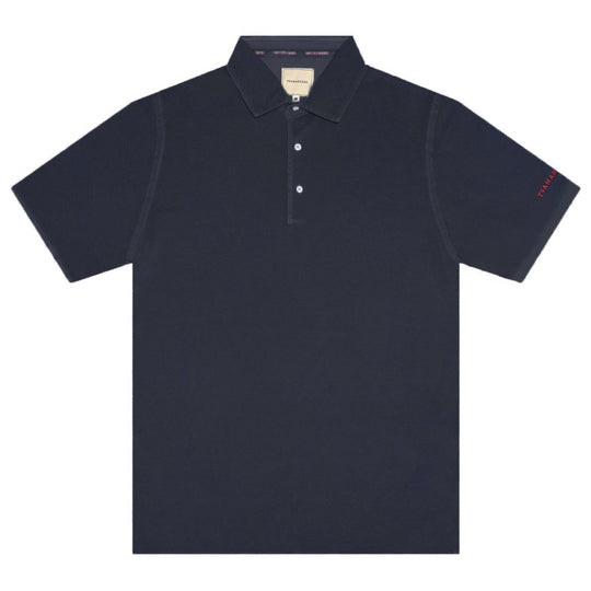 Tramarossa Blaues Baumwoll-Poloshirt