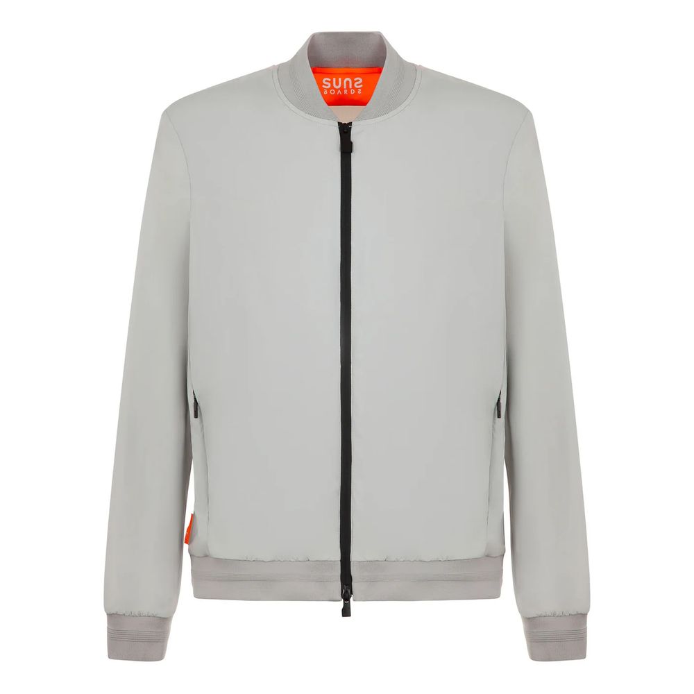 Suns Graue Nylon Herrenjacke