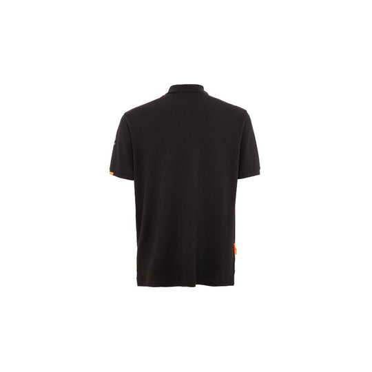 Suns Schwarzes Baumwoll-Poloshirt