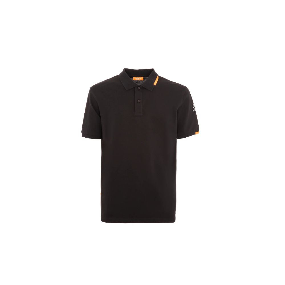 Suns Schwarzes Baumwoll-Poloshirt