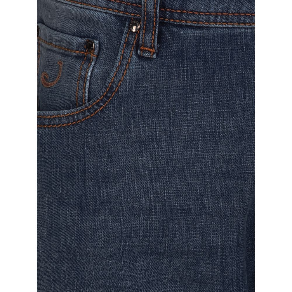 Jacob Cohen Blaue Baumwolle Herren Slim Fit Jeans