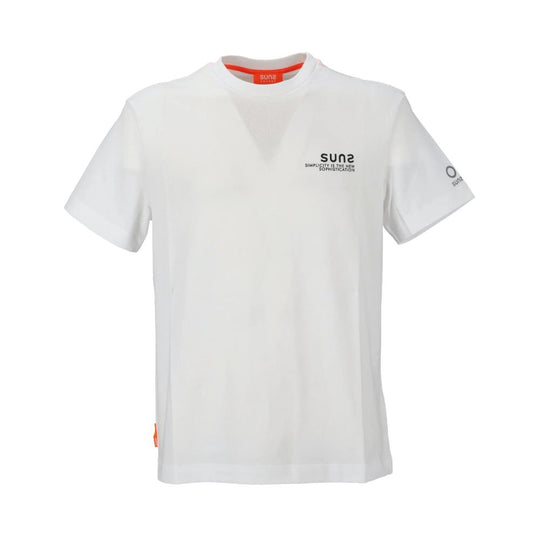 Suns T-Shirt aus weißer Baumwolle