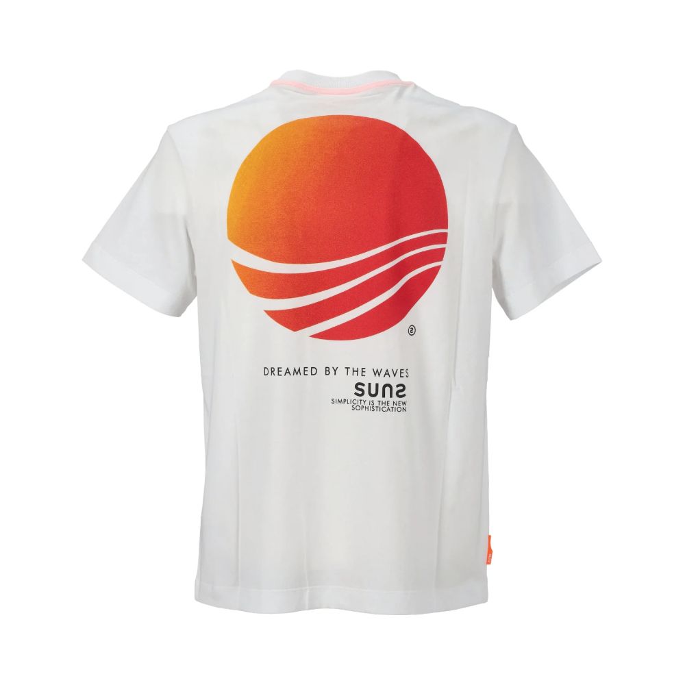 Suns T-Shirt aus weißer Baumwolle