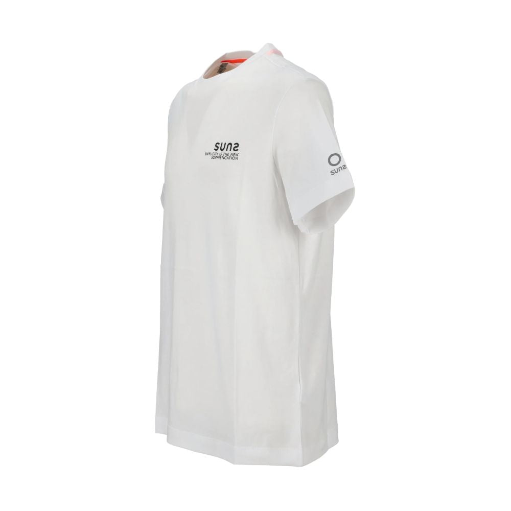 Suns T-Shirt aus weißer Baumwolle