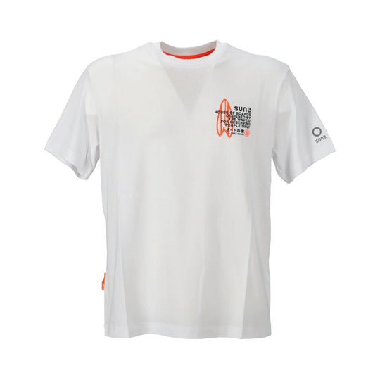 Suns T-Shirt aus weißer Baumwolle