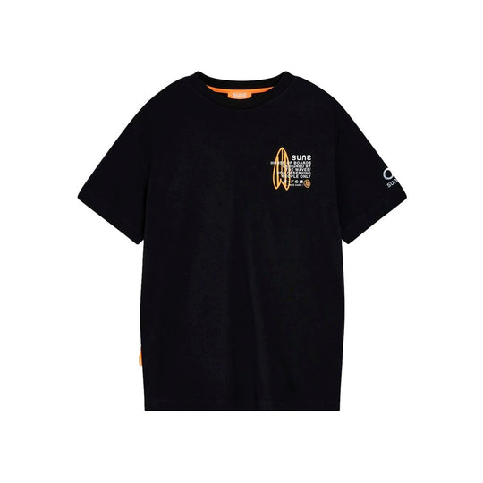 Suns Schwarzes T-Shirt aus Baumwolle