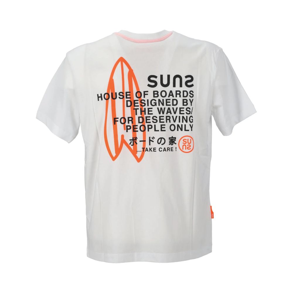 Suns T-Shirt aus weißer Baumwolle