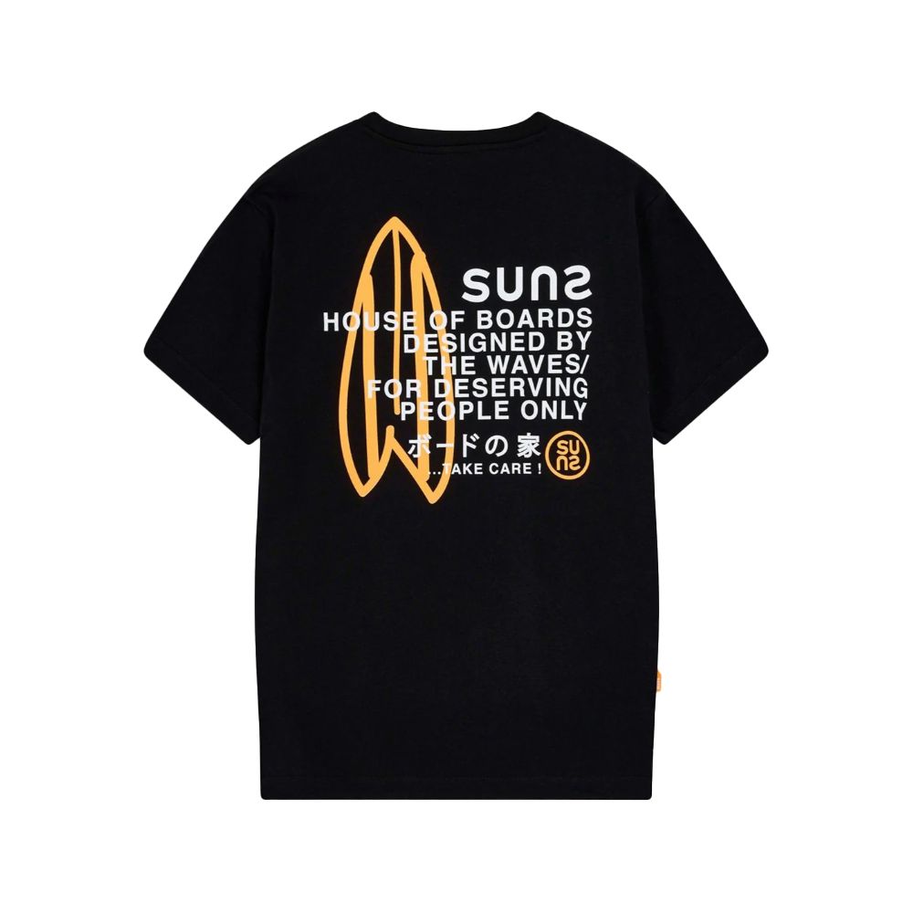 Suns Schwarzes T-Shirt aus Baumwolle