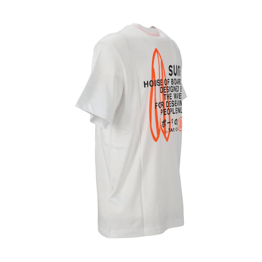 Suns T-Shirt aus weißer Baumwolle