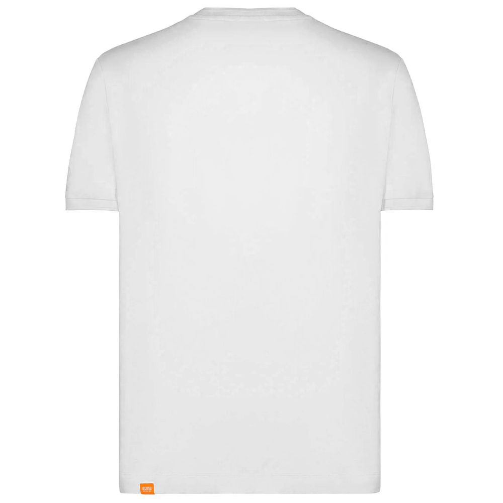 Suns T-Shirt aus weißer Baumwolle