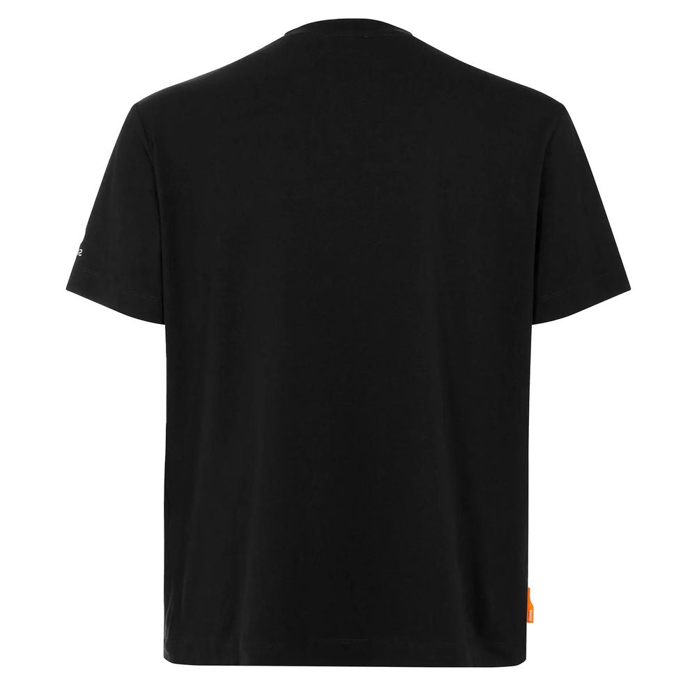Suns Schwarzes Baumwolle Männer T-Shirt