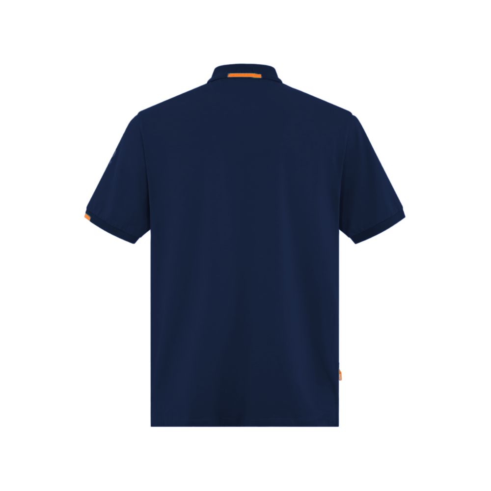 Suns Blaues Baumwoll-Poloshirt