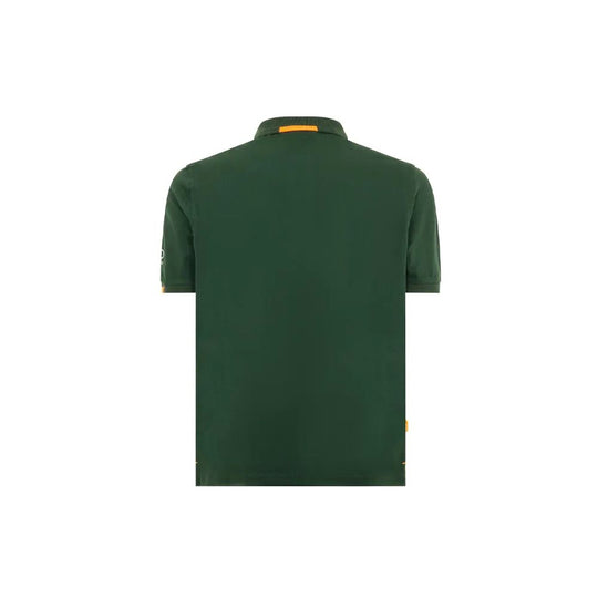 Suns Grünes Baumwoll-Poloshirt