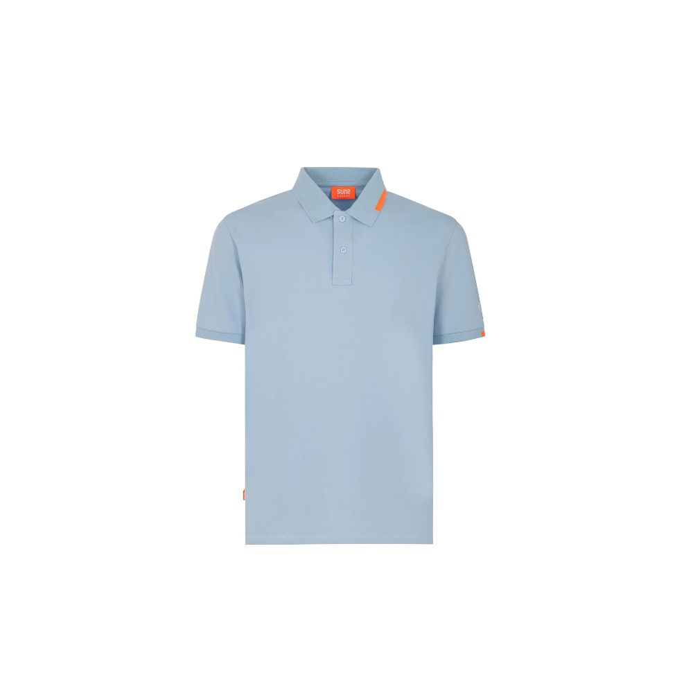 Suns Hellblaues Baumwoll-Poloshirt