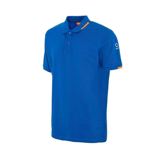 Suns Blaues Baumwoll-Poloshirt