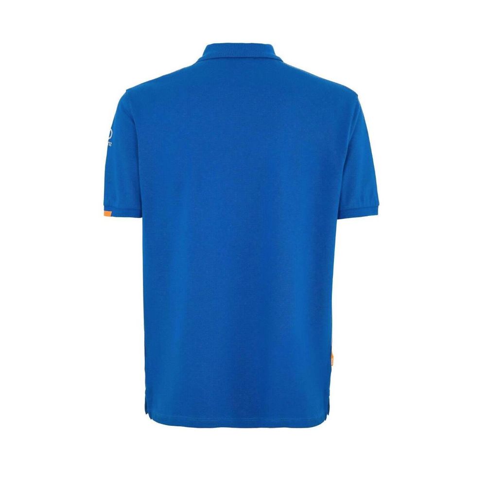 Suns Blaues Baumwoll-Poloshirt
