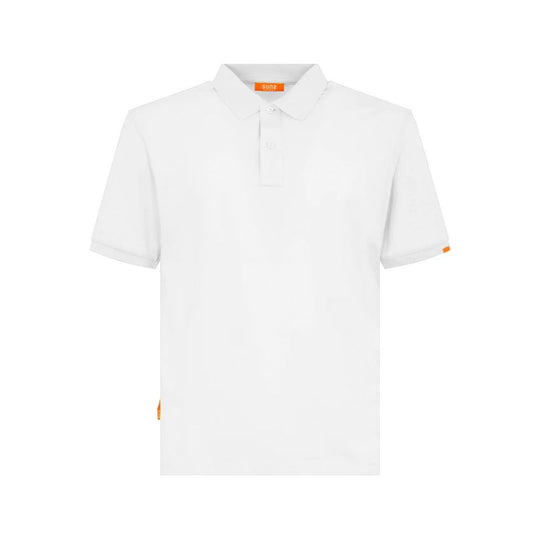 Suns Weißes Baumwoll-Poloshirt