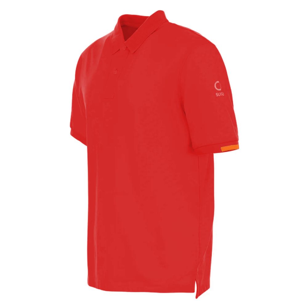 Suns Rotes Baumwoll-Poloshirt