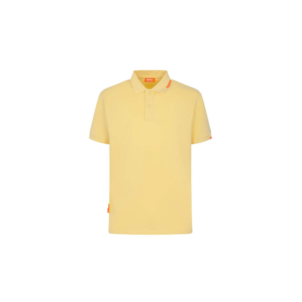 Suns Gelbes Baumwoll-Poloshirt