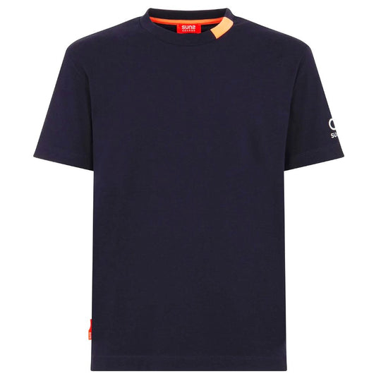 Suns T-Shirt aus blauer Baumwolle