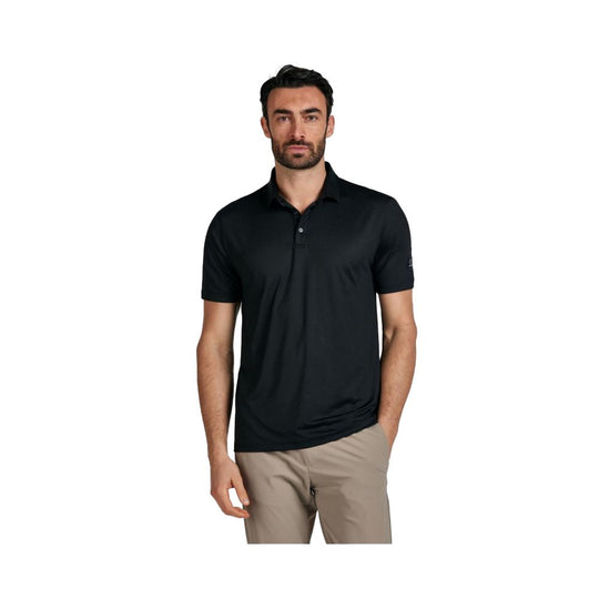 Suns Schwarzes Elastan-Poloshirt