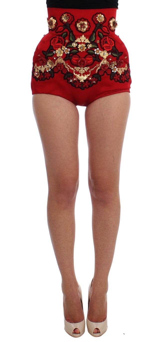 Dolce & Gabbana Verzauberte Mini-Shorts mit sizilianischer Rosenstickerei - Léoré