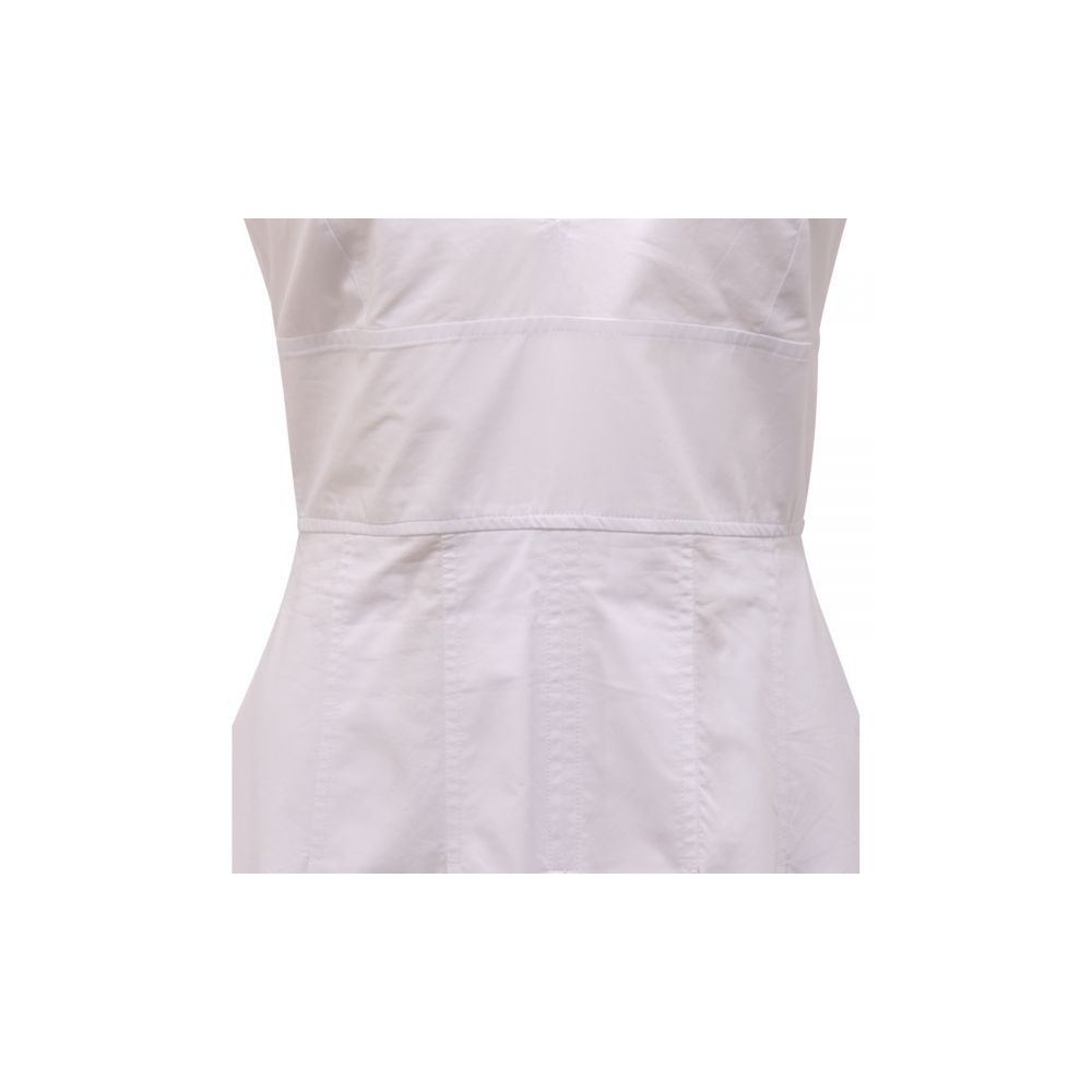 PINKO Weißes Baumwollkleid