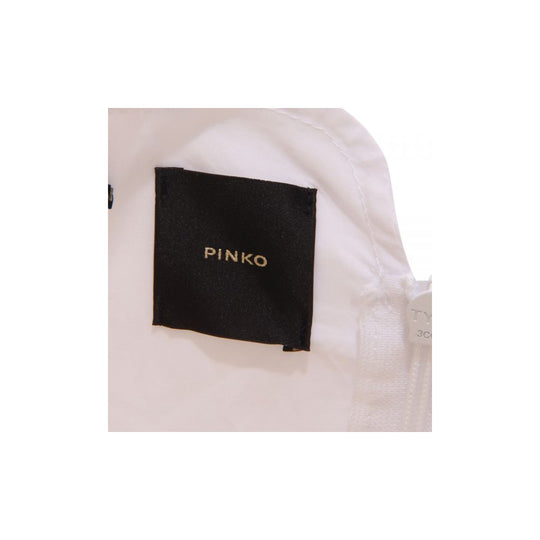 PINKO Weißes Baumwollkleid