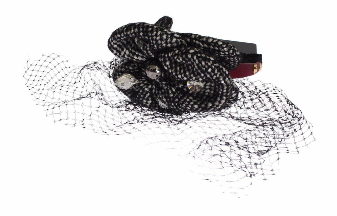 Dolce & Gabbana Rosa Seidenstirnband mit Kristallbesatz - Léoré