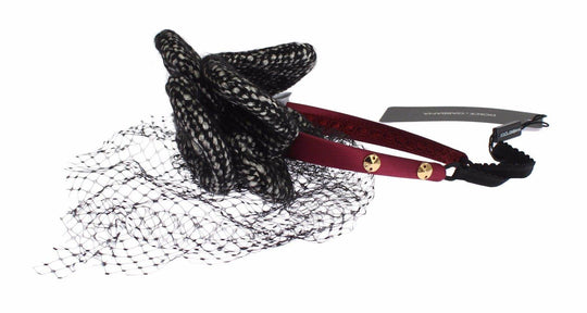 Dolce & Gabbana Rosa Seidenstirnband mit Kristallbesatz - Léoré