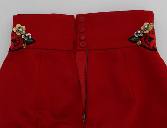 Dolce & Gabbana Verzauberte Sizilien Shorts aus Seide mit Kristallverzierungen - Léoré