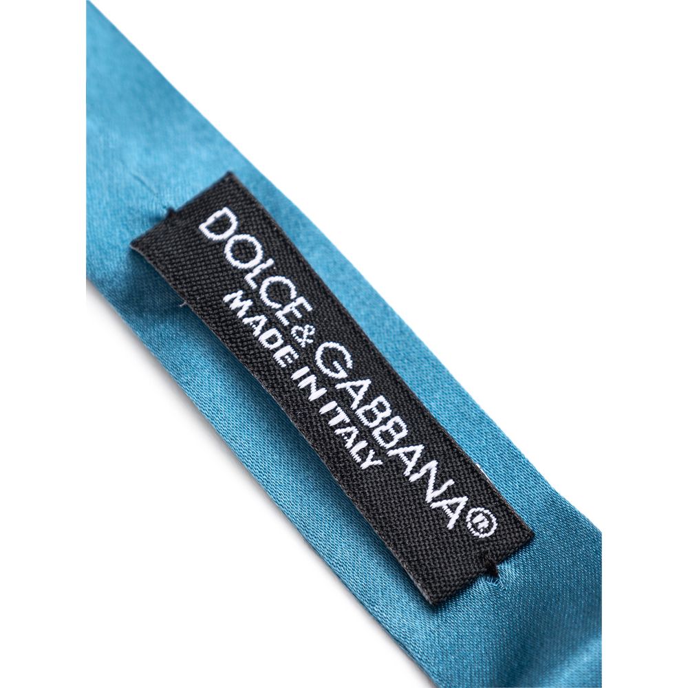 Dolce & Gabbana Blaue Seidenkrawatten & Schleifen