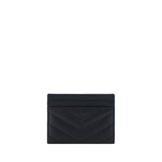 Saint Laurent Schwarzes Leder-Kartenetui