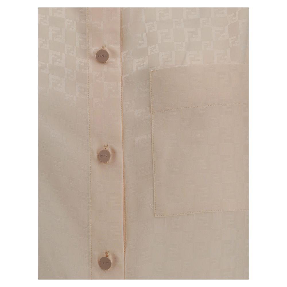 Fendi FF Muster Seidenhemd