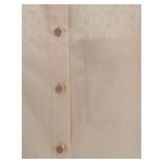 Fendi FF Muster Seidenhemd