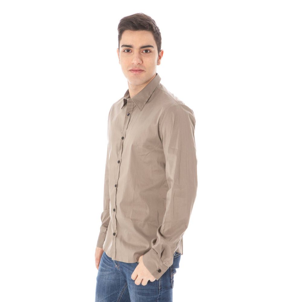Costume National Green Cotton Shirt for Men