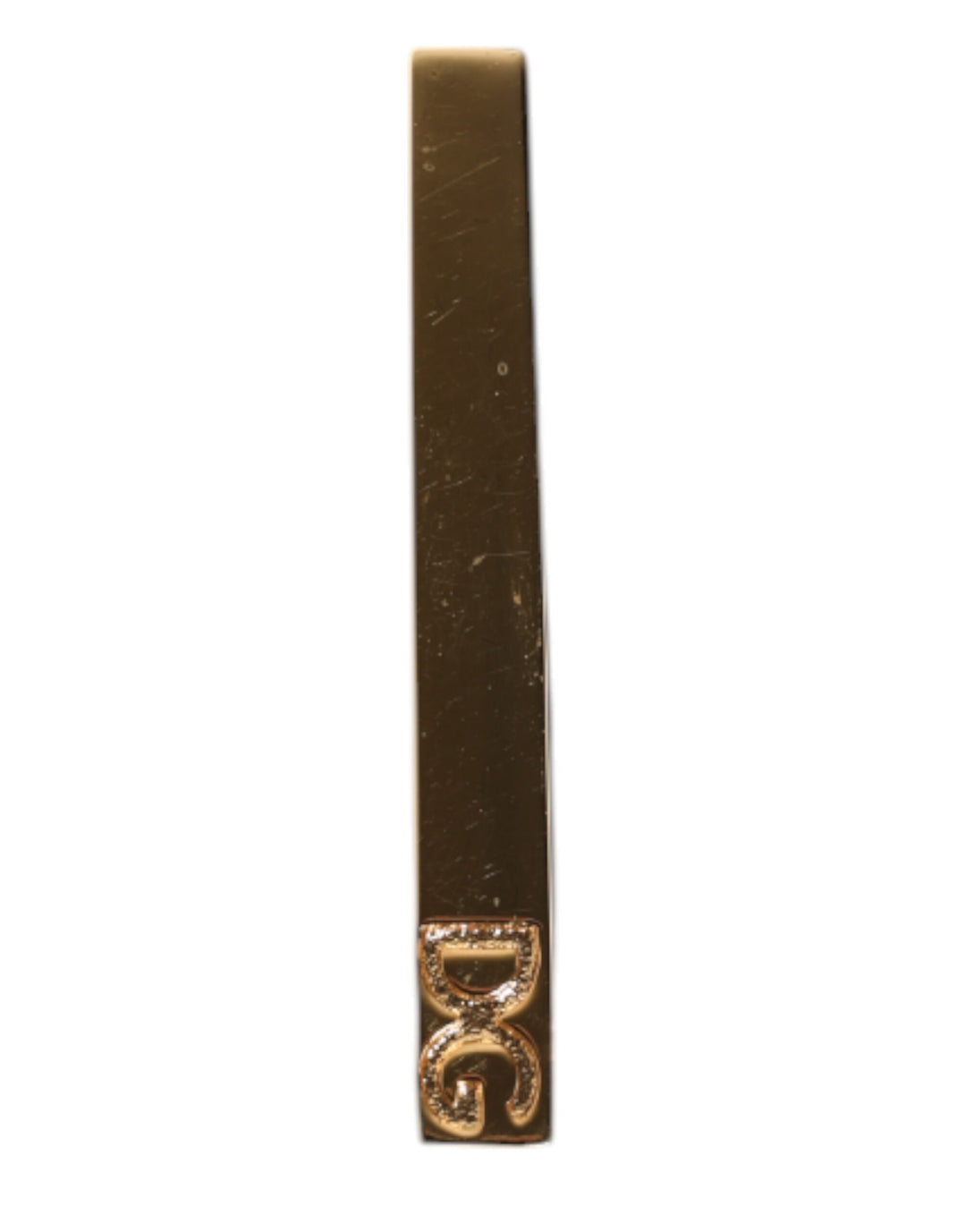 Dolce & Gabbana Goldton Messing Logo Krawattenklammer Bar